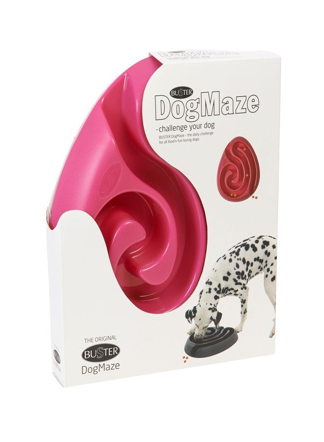 Kruuse Buster DogMaze Pink Bowl – Non-Toxic Interactive Slow Feeder for Better Digestion & Energy - Image 3